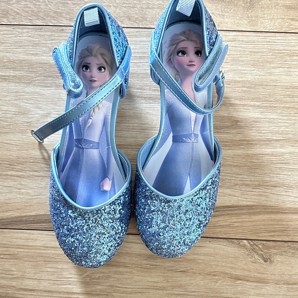 H&M Kids Glittery Blue Princess Dress Shoes